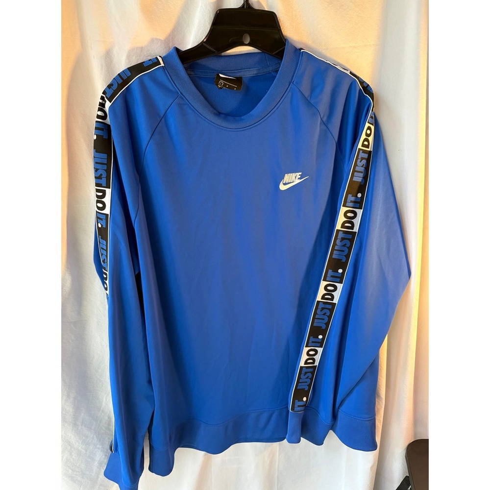 Nike Royal Blue 'Just Do It' Crewneck Sweatshirt